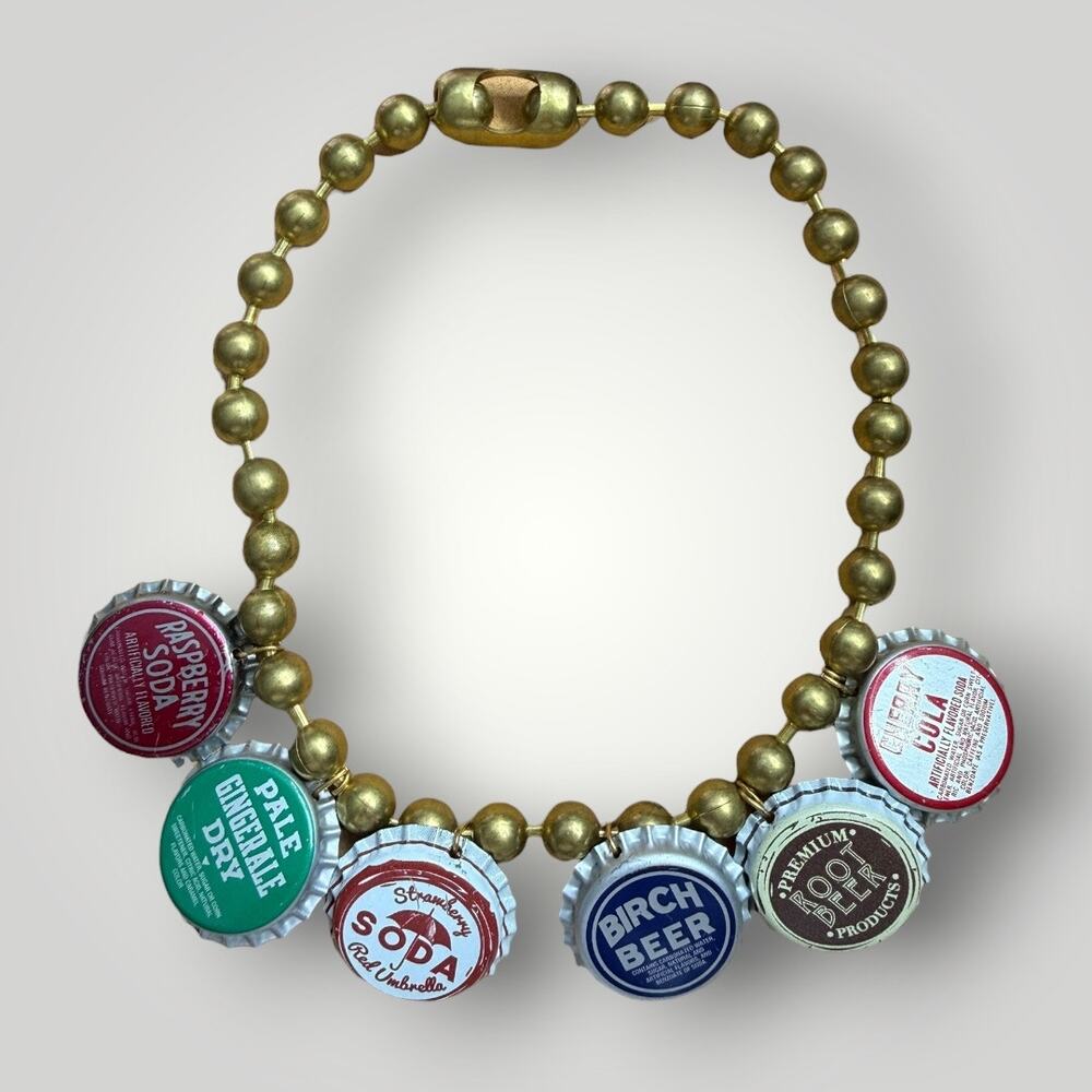 Bottle cap Necklace 16,5 inch